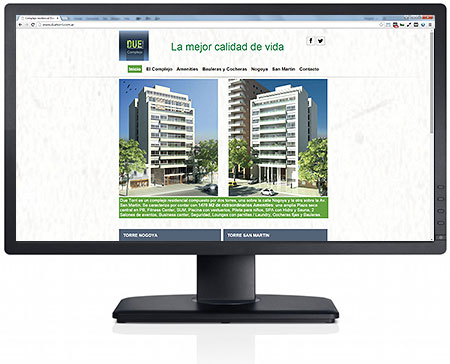 Diseño de sitio web para Due Torri