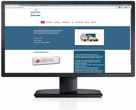 Diseño de sitio web para Induverika
