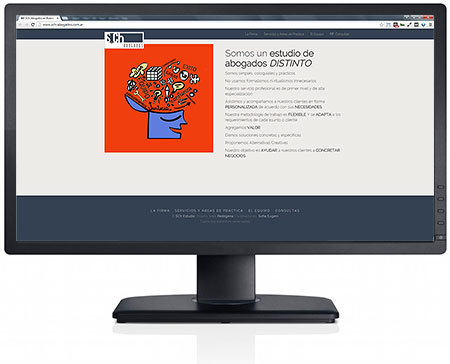 Diseño de sitio web para SCh Abogados